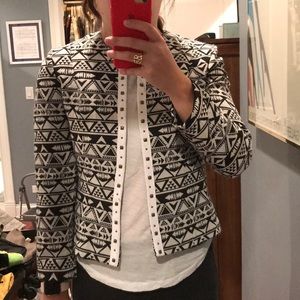 Fun black and white jacket! Unique!